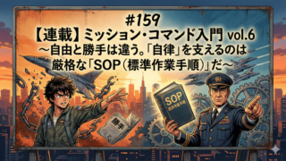 ミッション・コマンド入門 vol.6 ～自由と勝手は違う。「自律」を支えるのは厳格な「SOP（標準作業手順）」だ～